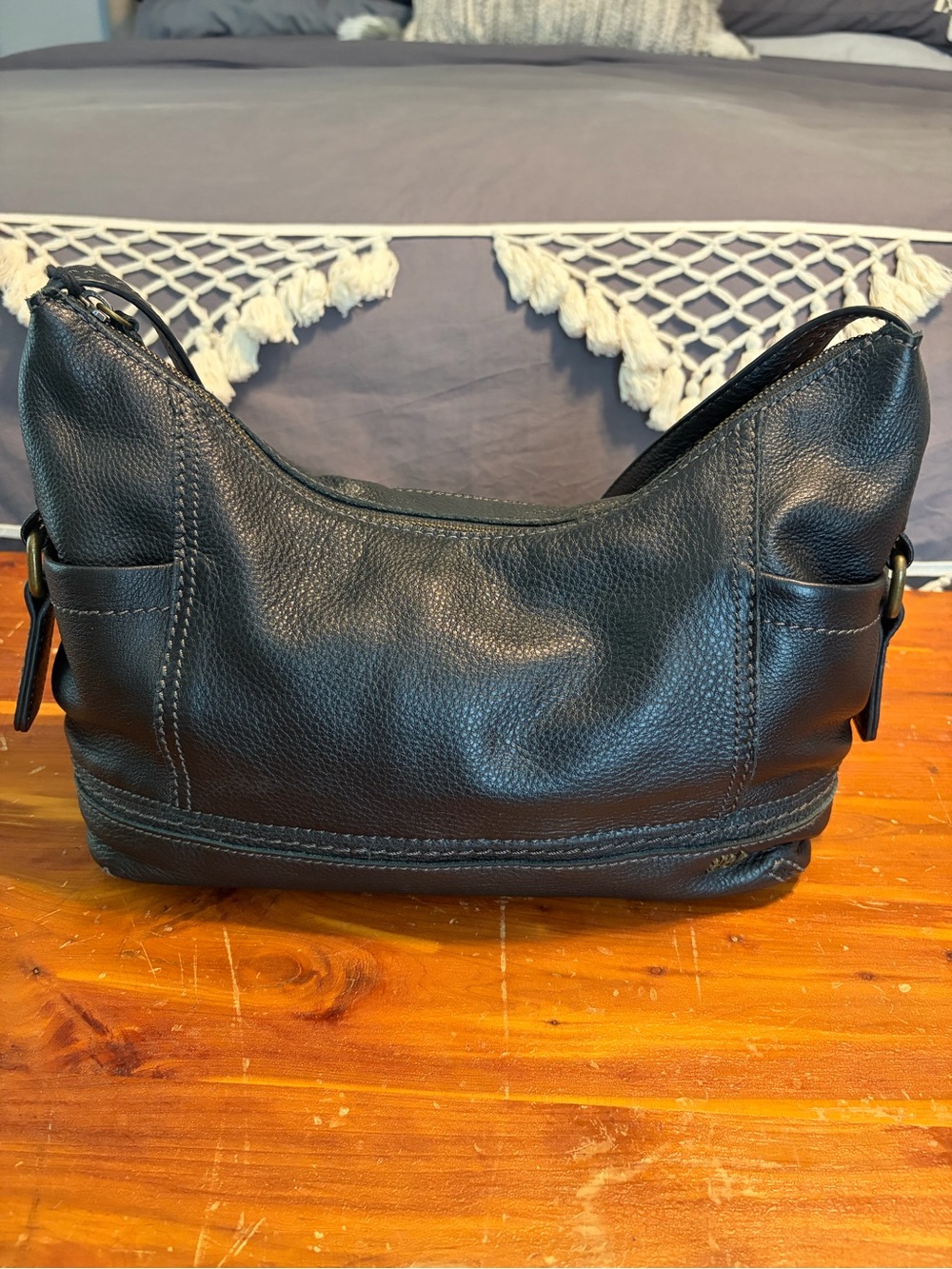 The Sak Kendra Black Pebbled Leather Hobo - Picture 3 of 8